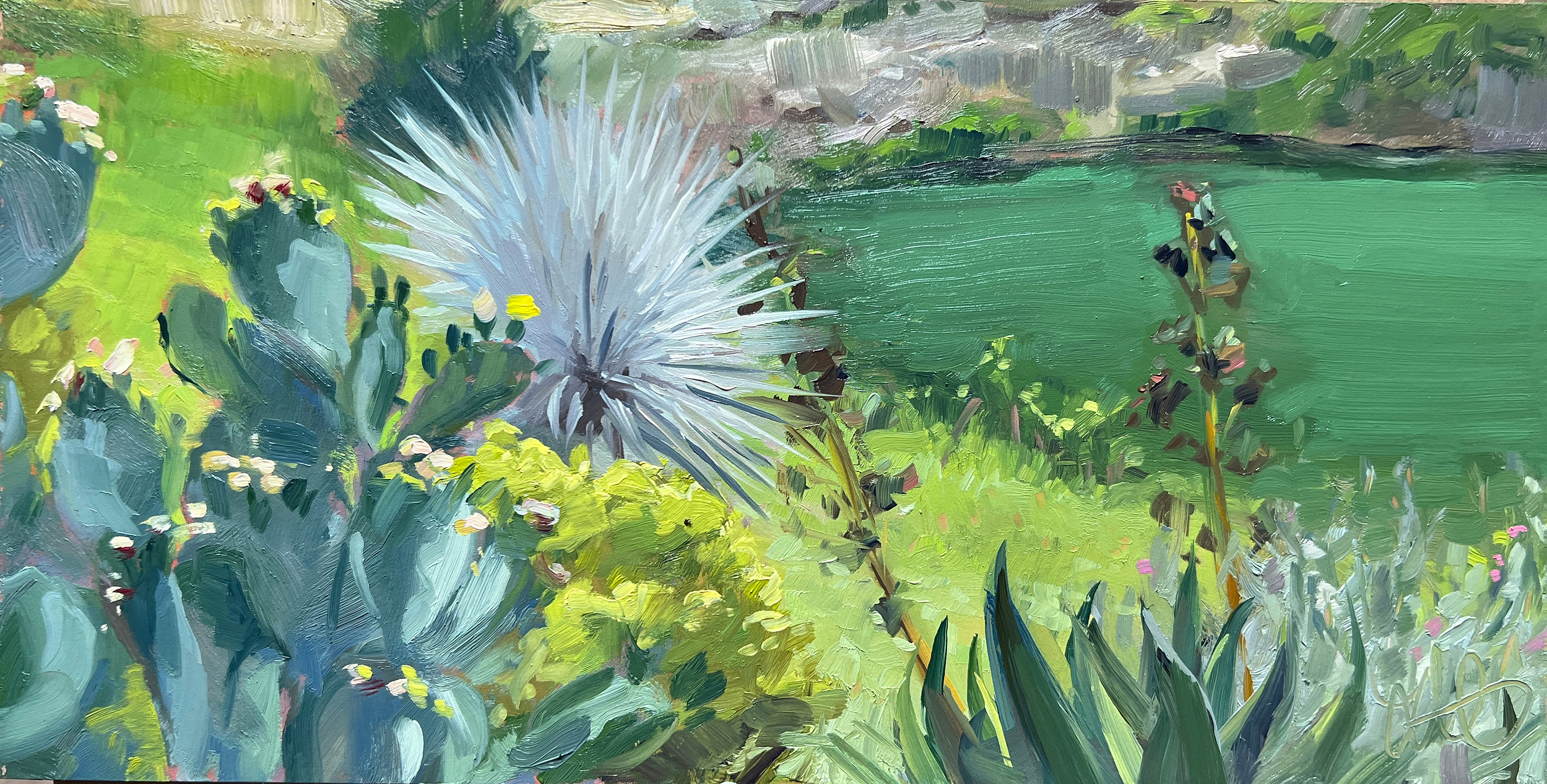 Oasis, 2022
6 x 12 in. Oil on Panel
Painted En Plein Air
Pinecrest Gardens - Miami, FL